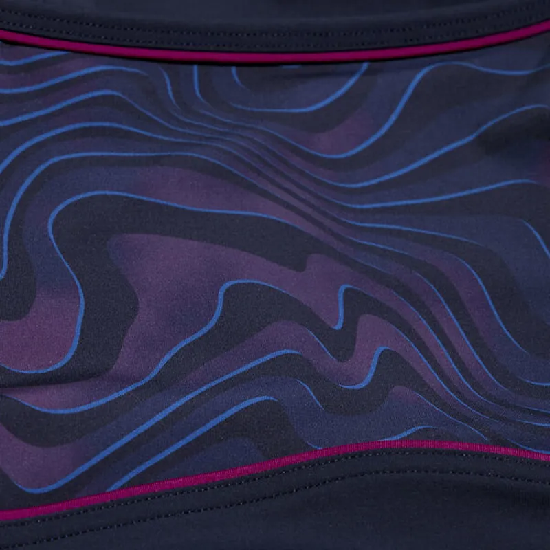 Speedo Women's Shaping Contour Eclipse Printed True Navy/Deep Plum-6